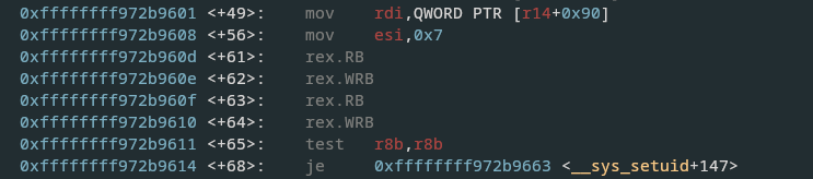 setuid after patch
